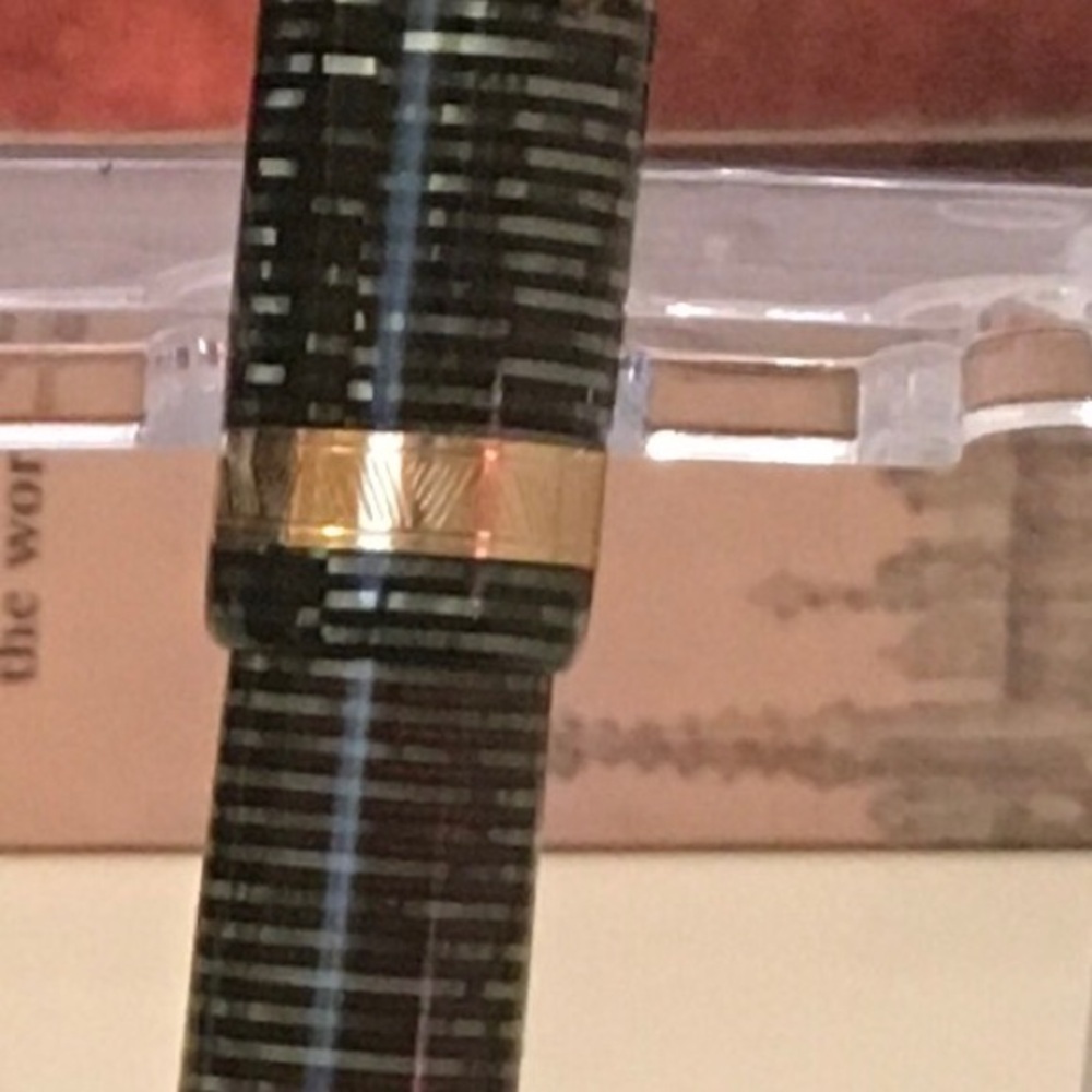 Parker Green Striped Vintage Vacumatic Fountain Pen (Single Pen Only!)